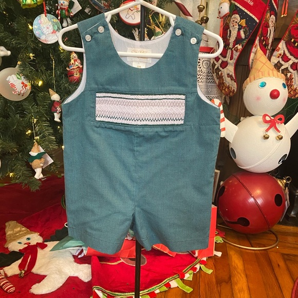 Sir John By Rosalina Smocked Infant Boys Jon Jon size 12 months - Picture 1 of 16